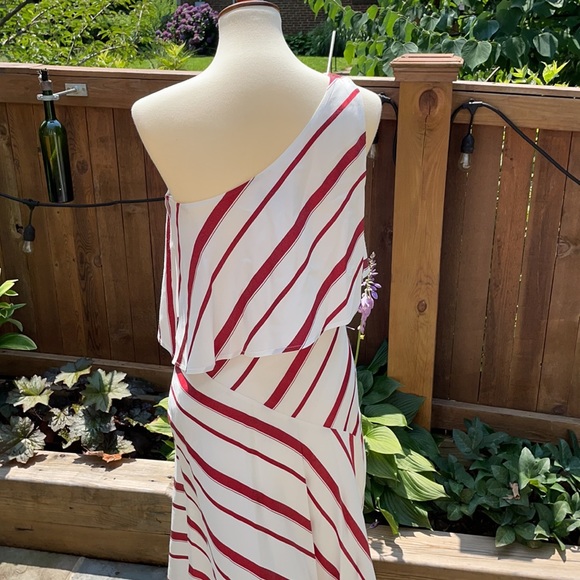 Banana Republic Striped Asymmetric Dress - Picture 8 of 15